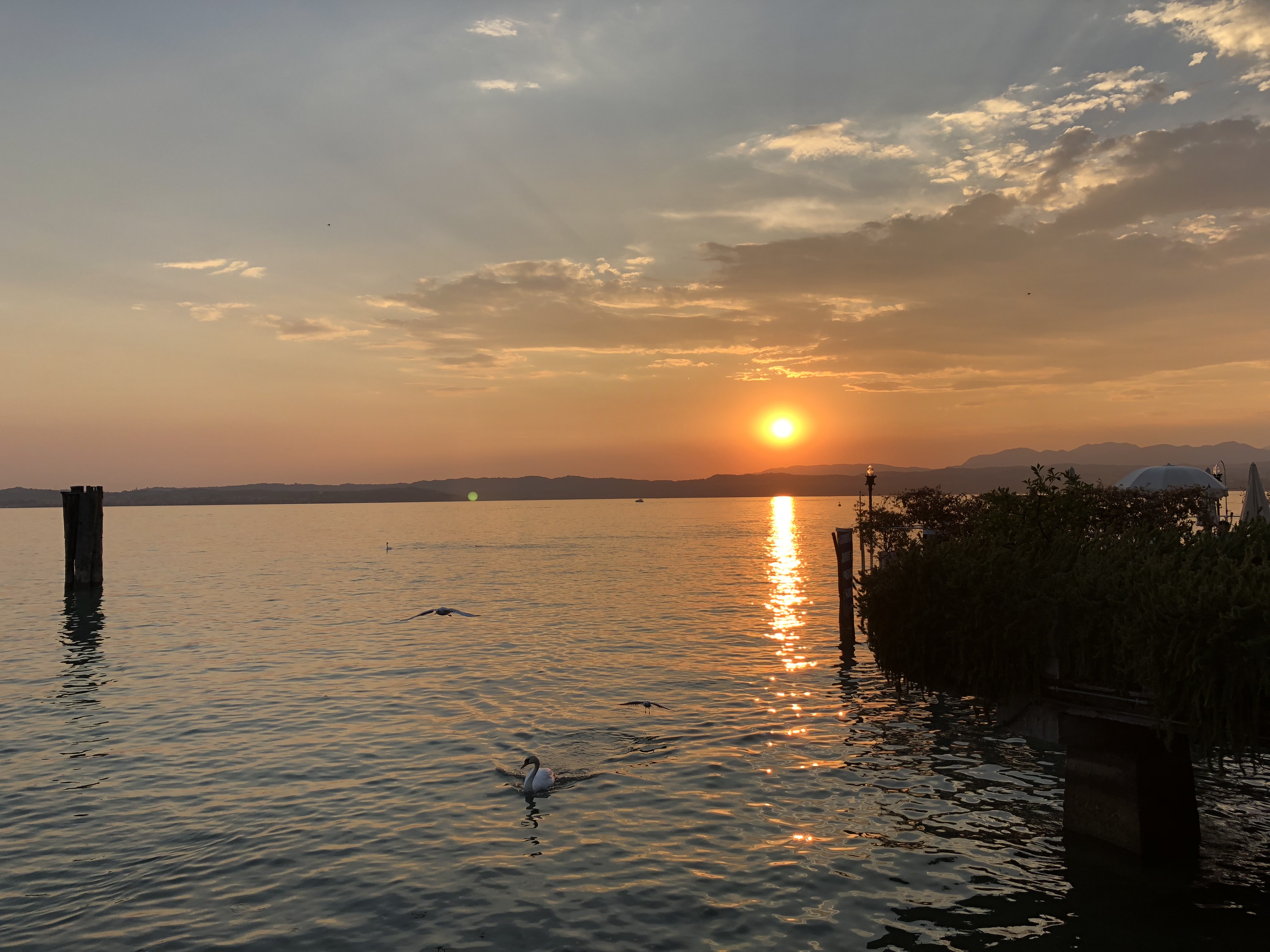 Sirmione, Lago di Garda al tramonto